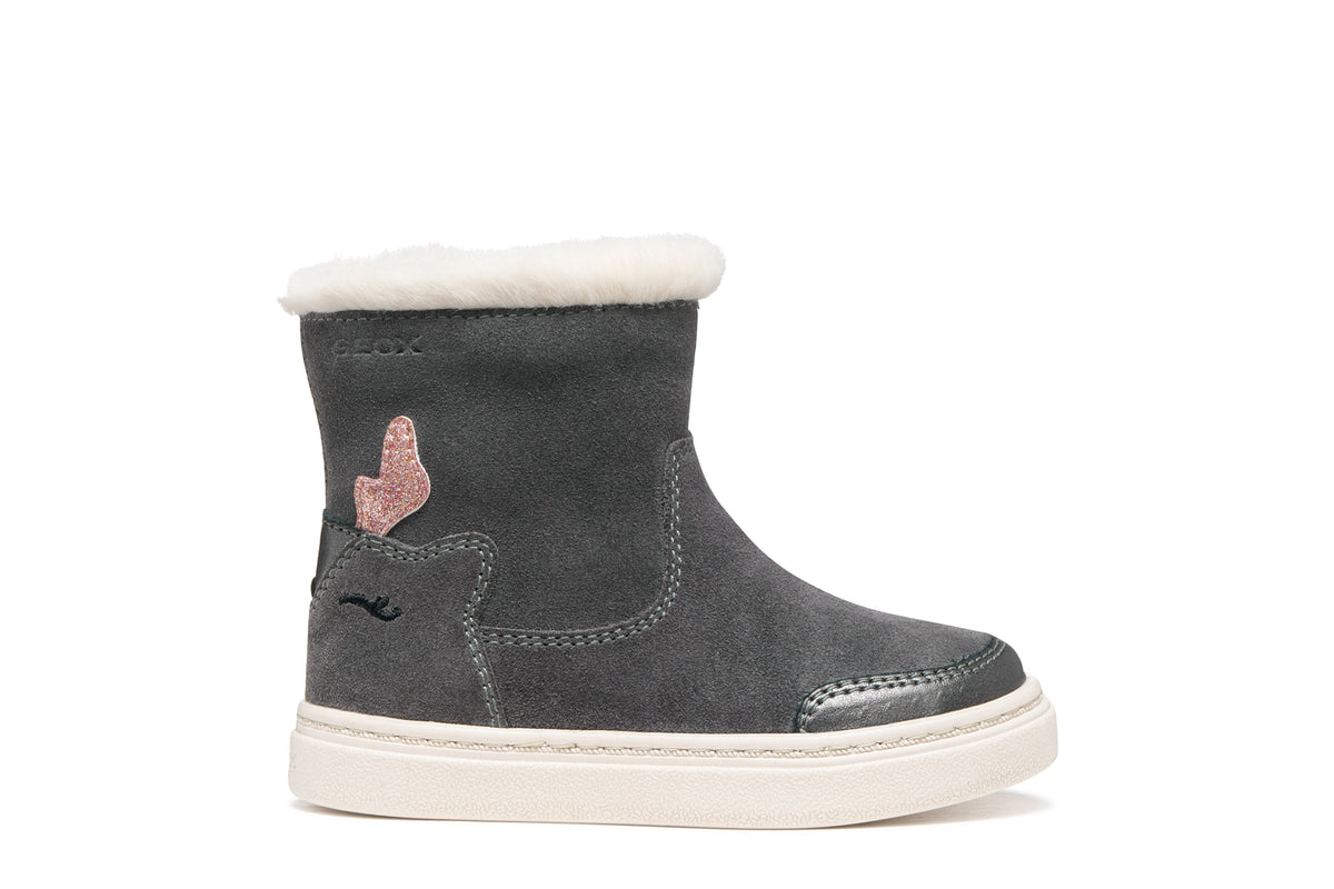 Geox Respira botine fete captusite NASHIK 20-27 Dark grey cu ren