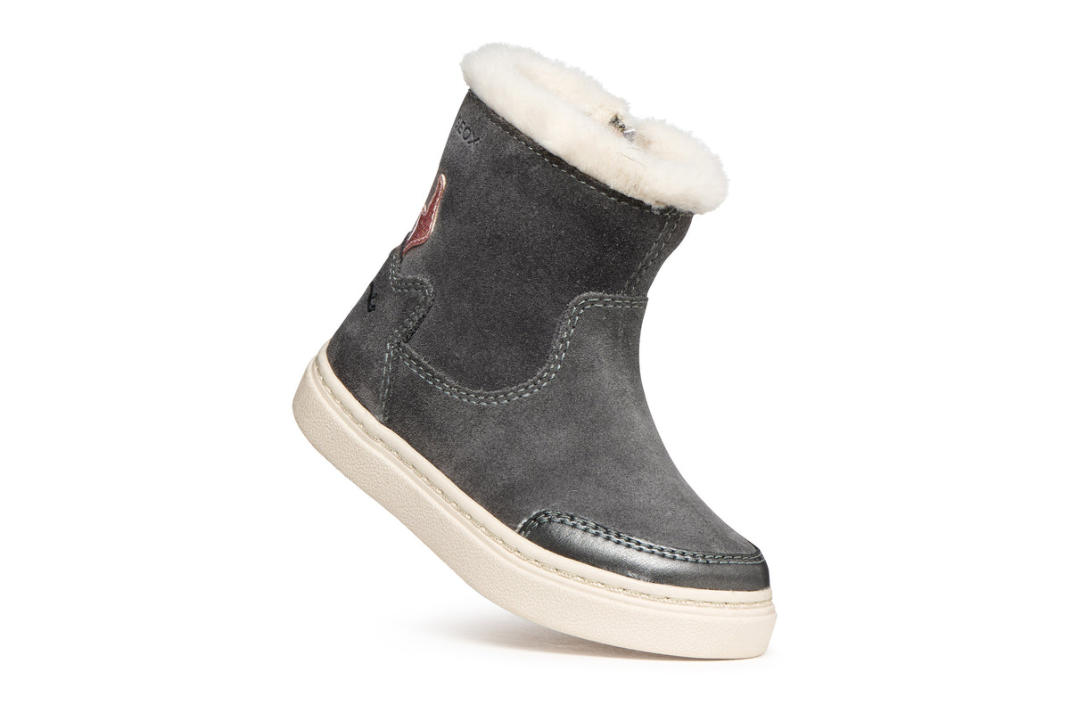 Geox Respira botine fete captusite NASHIK 20-27 Dark grey cu ren