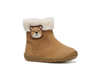 Geox Respira botine fete captusite MACCHIA baby 19-26 Whisky cu ursulet