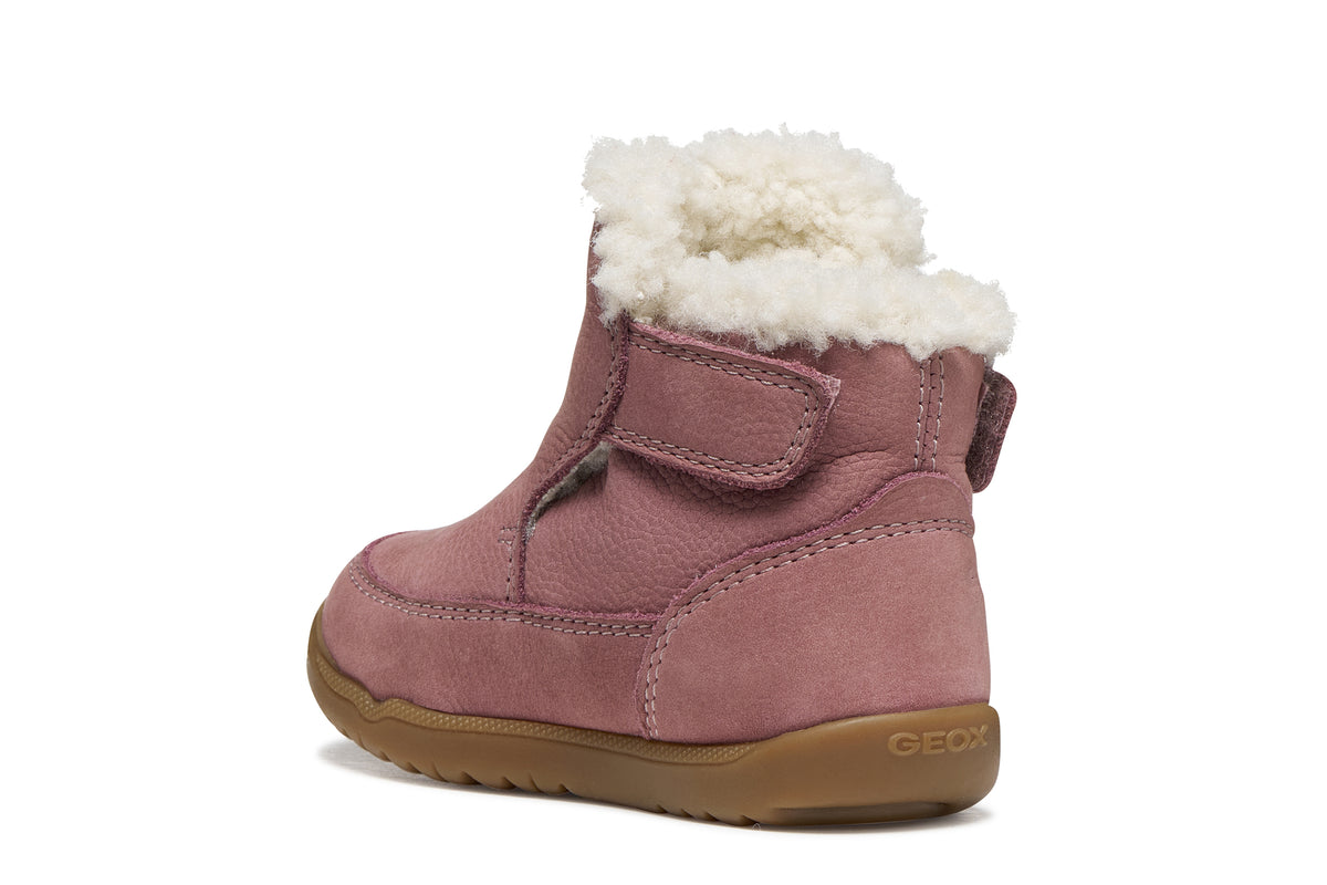 Geox Respira ghete fete imblanite Macchia Baby 18-26 Dark Pink