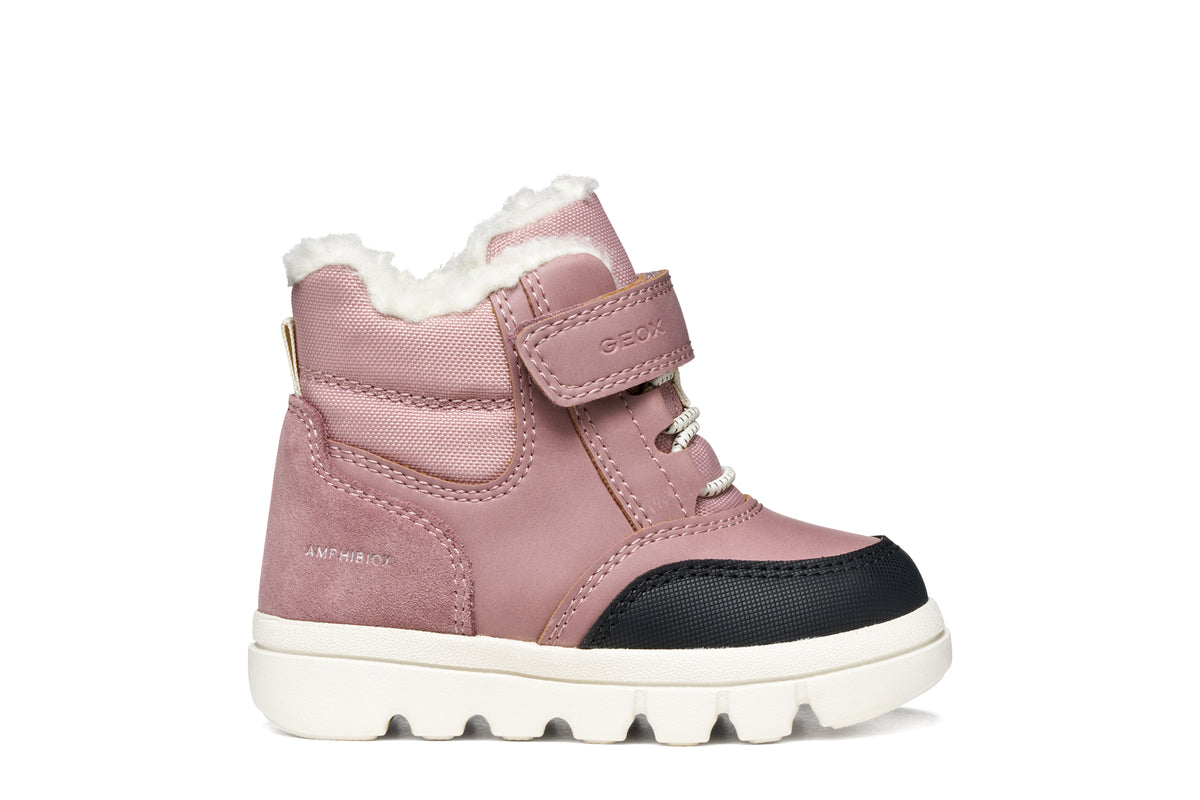 Geox ghete fete captusite WILLABOOM AmphibioxTEX Waterproof 20-27 Dark Rose