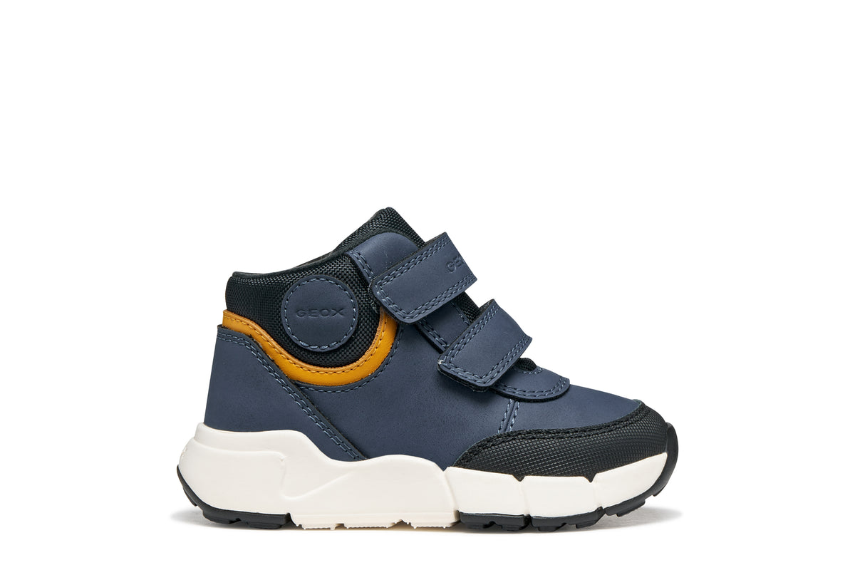 Geox Respira ghete baieti captusite FLEXYPER MINI 20-27 Denim/Orange