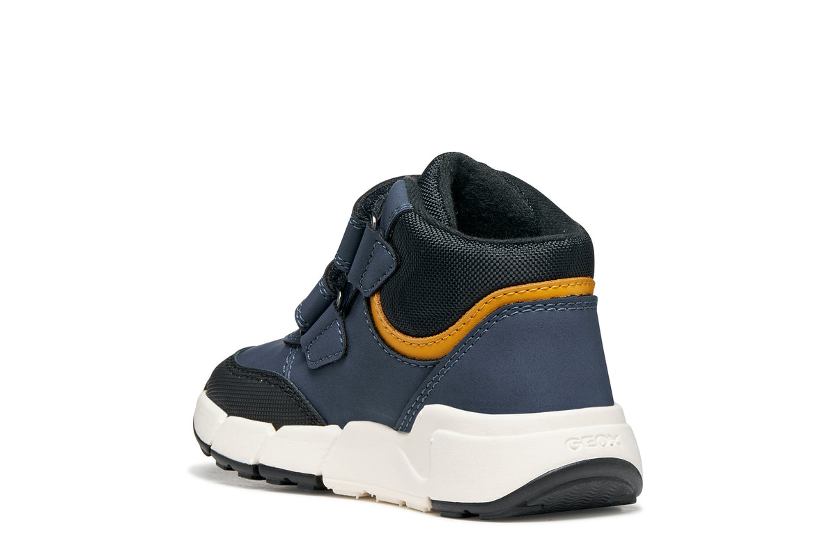Geox Respira ghete baieti captusite FLEXYPER MINI 20-27 Denim/Orange
