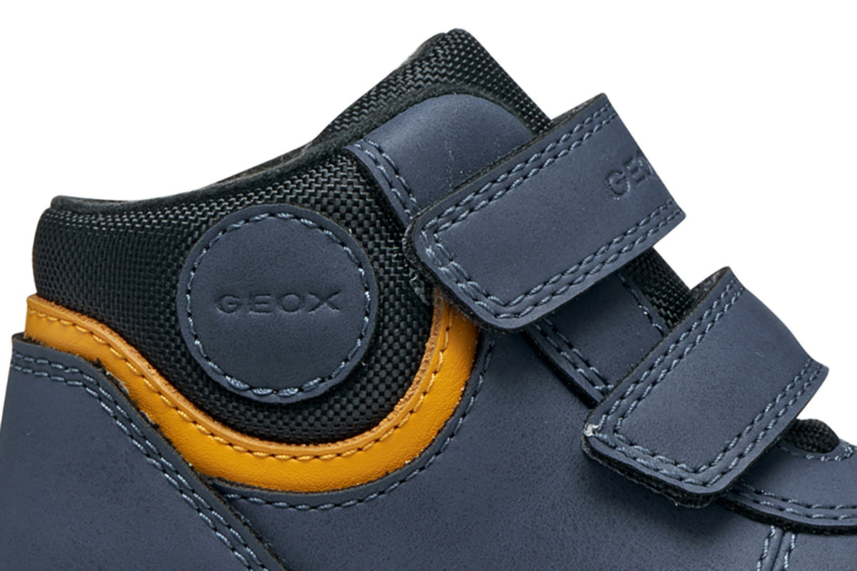 Geox Respira ghete baieti captusite FLEXYPER MINI 20-27 Denim/Orange
