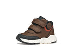 Geox Respira ghete baieti captusite FLEXYPER MINI 20-27 Dark brown/Brick