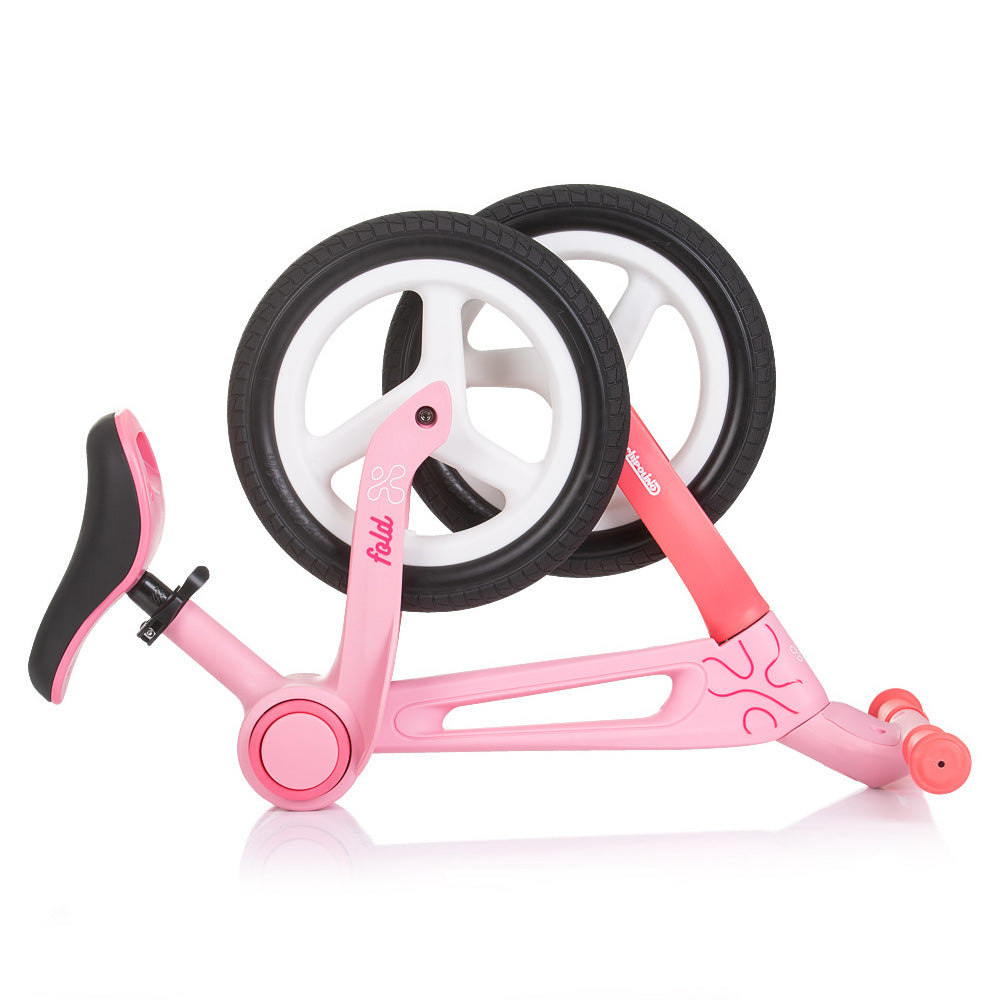 Dino Bikes bicicleta fara pedale pliabila 12" Fold X 2 ani+ Pink