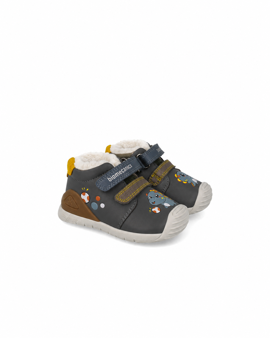 Biomecanics pantofi baieti captusiti cu lana 18-25 Sauvage Underground cu dino