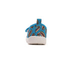 D.D.Step pantofi baieti decupati Barefoot de interior 20-25 Bermuda Blue cu Hot Dog