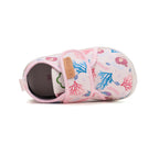D.D.Step pantofi fete Barefoot de interior din panza 20-31 Baby Pink sirena