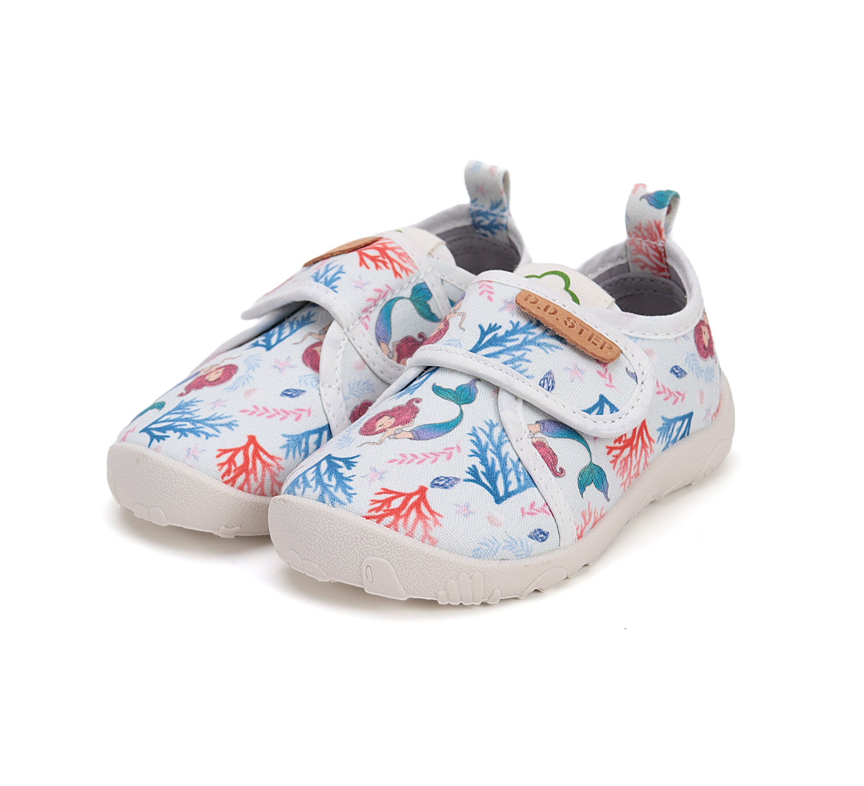 D.D.Step pantofi fete Barefoot de interior din panza 26-31 Sky Blue sirena Imagine principală a produsului