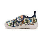 D.D.Step pantofi baieti Barefoot de interior din panza 20-31 White cu consola gamer