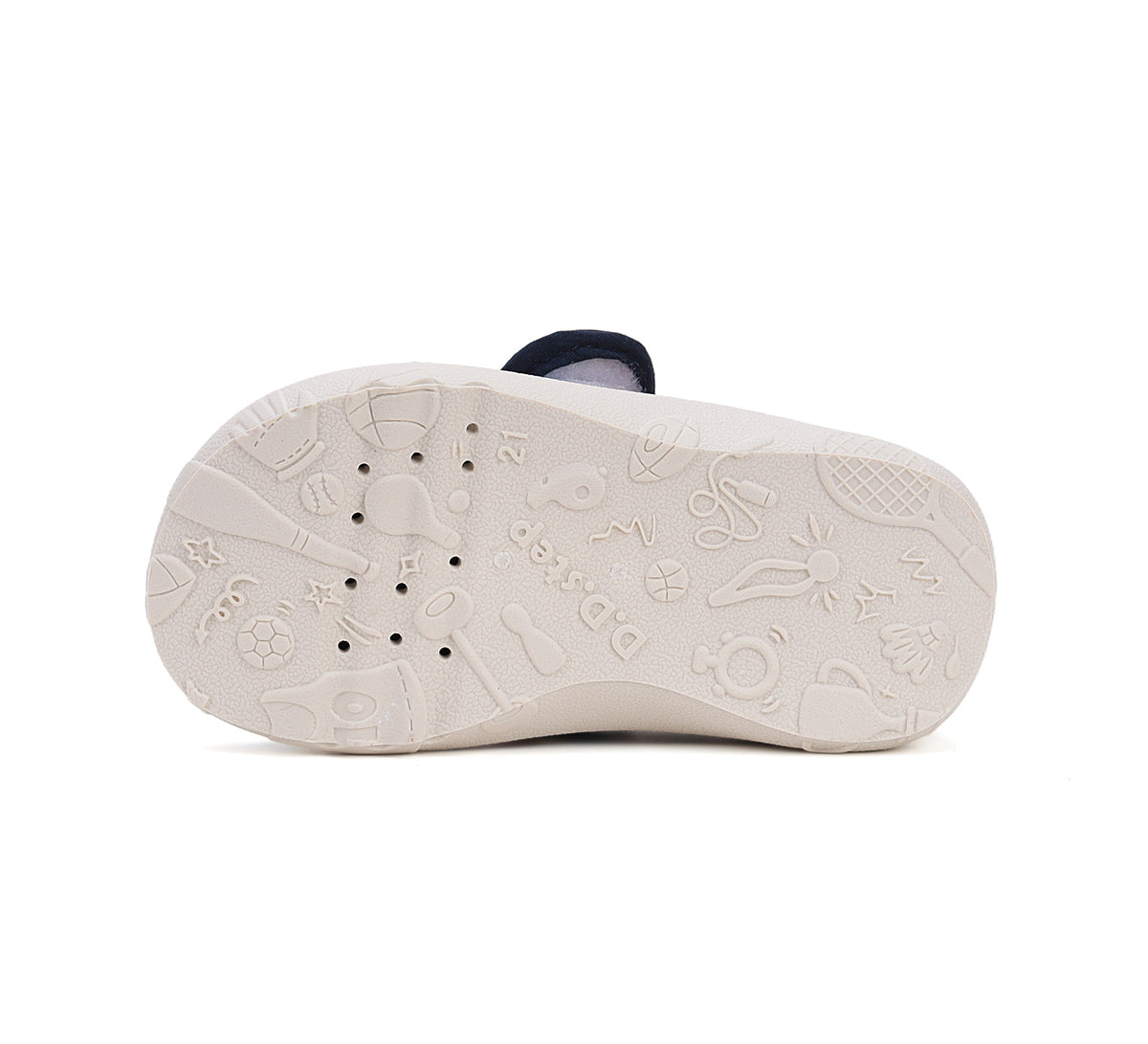 D.D.Step pantofi baieti Barefoot de interior din panza 20-31 White cu consola gamer
