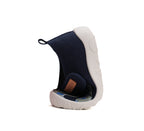 D.D.Step pantofi baieti decupati Barefoot de interior 20-25 Royal Blue cu dino