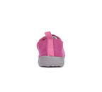 D.D.Step pantofi fete Barefoot de interior din panza 21-25 Dark Pink cu urs polar