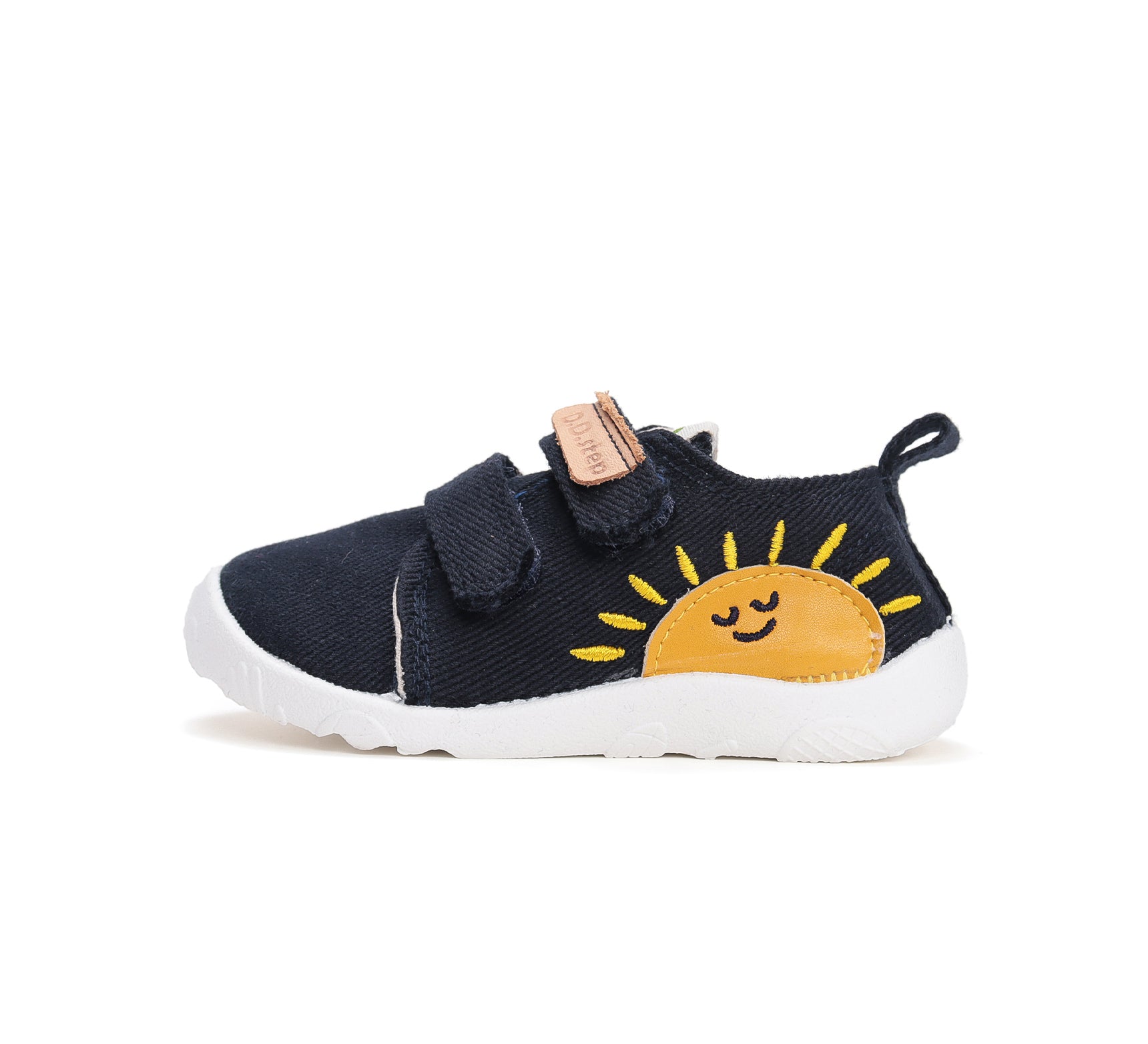 D.D.Step pantofi baieti Barefoot de interior din panza 20-25 Royal Blue cu soare Imagine secundară a produsului