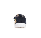 D.D.Step pantofi baieti Barefoot de interior din panza 20-25 Royal Blue cu soare
