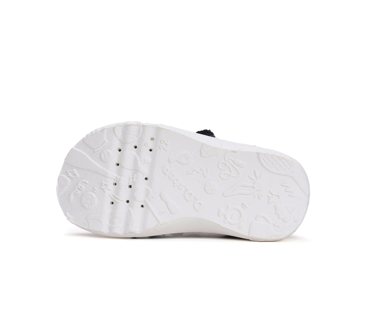 D.D.Step pantofi baieti Barefoot de interior din panza 20-25 Royal Blue cu soare