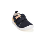 D.D.Step pantofi baieti Barefoot de interior din panza 20-25 Royal Blue cu soare