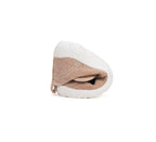 D.D.Step pantofi baieti Barefoot decupat de interior din panza 20-25 Cream