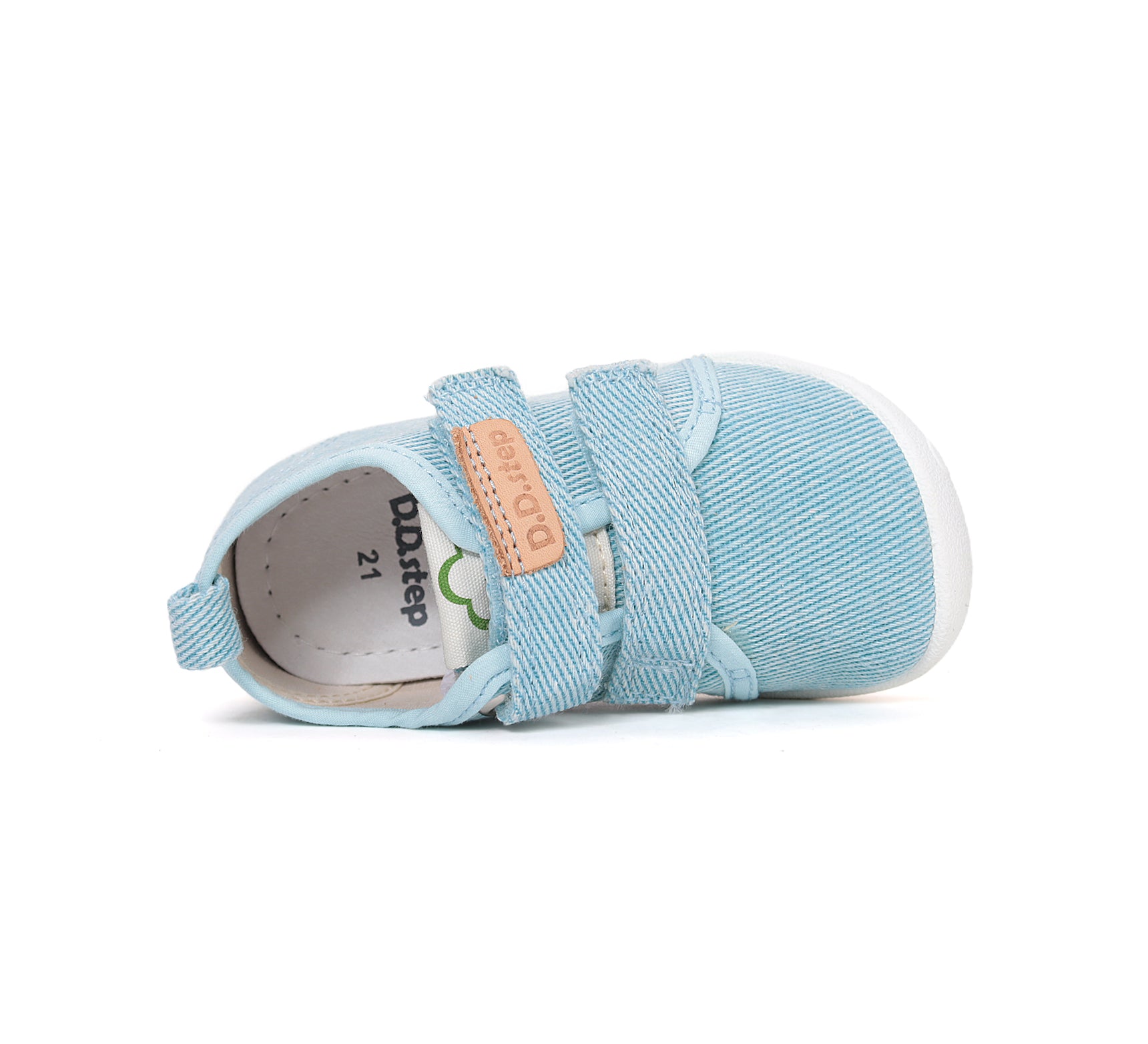 D.D.Step pantofi baieti Barefoot de interior din panza 20-31 Oceanic simplu
