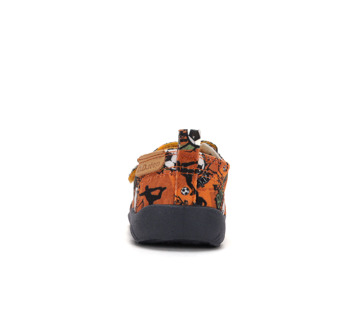 D.D.Step pantofi baieti Barefoot de interior din panza 20-25 Orange cu minge