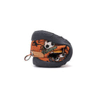 D.D.Step pantofi baieti Barefoot de interior din panza 20-25 Orange cu minge