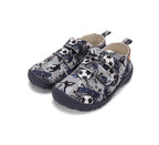 D.D.Step pantofi baieti Barefoot de interior din panza 20-31 Dove Grey cu minge