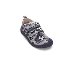 D.D.Step pantofi baieti Barefoot de interior din panza 20-31 Dove Grey cu minge