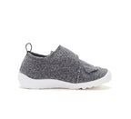 D.D.Step pantofi baieti Barefoot de interior din panza 20-25 Dove Grey cu elefant