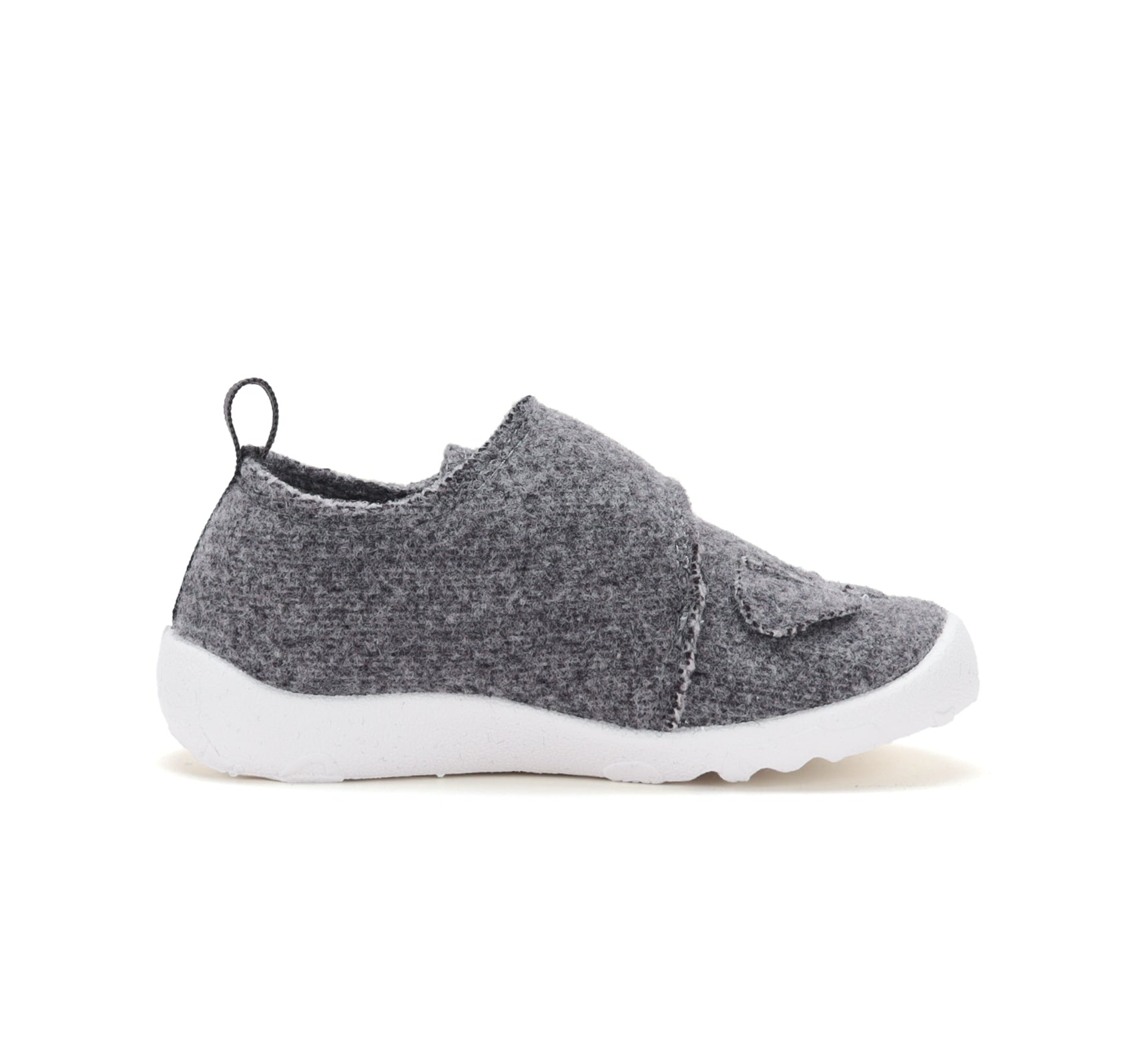 D.D.Step pantofi baieti Barefoot de interior din panza 20-25 Dove Grey cu elefant