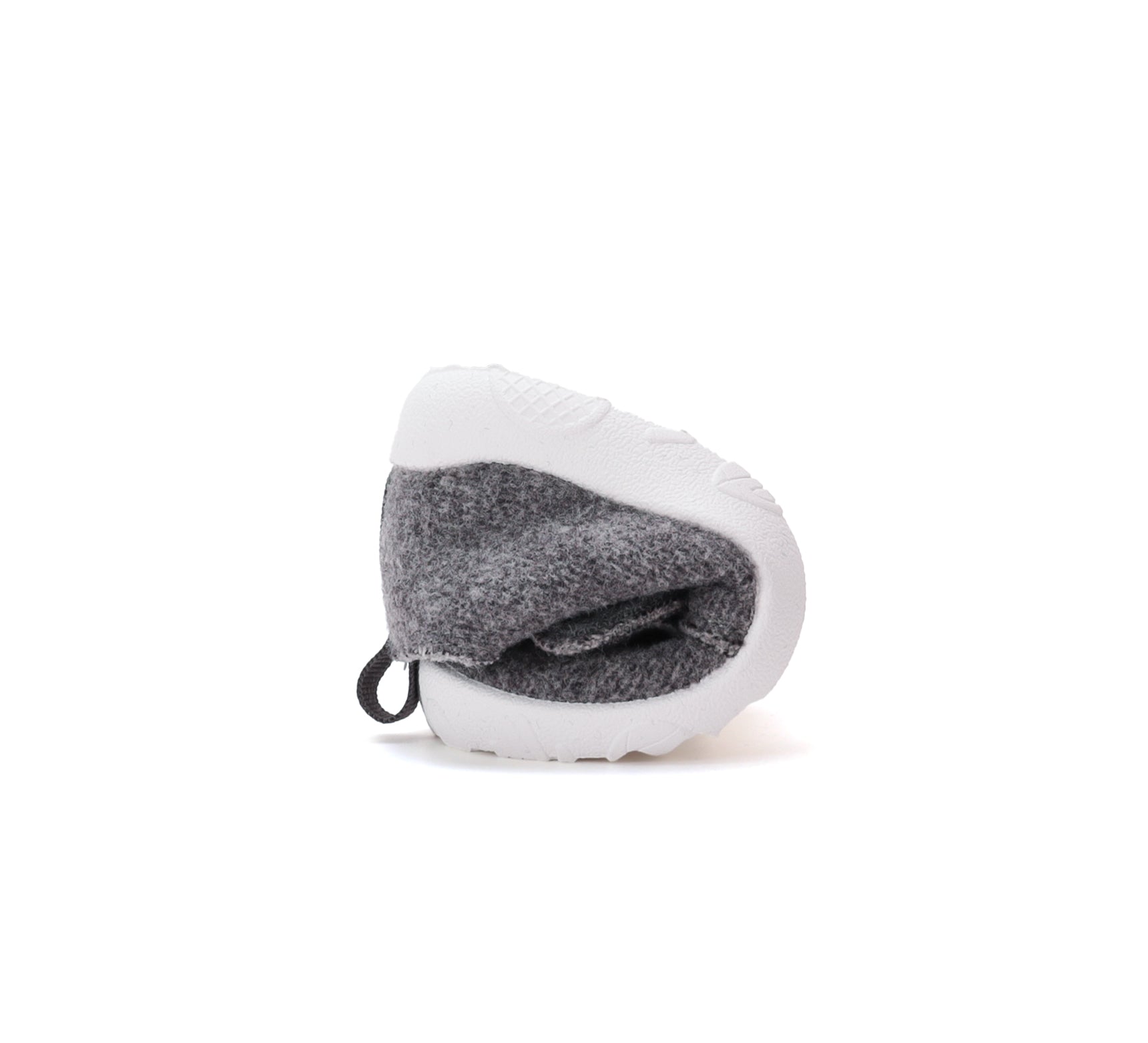 D.D.Step pantofi baieti Barefoot de interior din panza 20-25 Dove Grey cu elefant