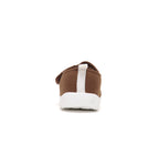 D.D.Step pantofi baieti Barefoot de interior din panza 20-25 Chocolate cu ursulet