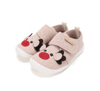 D.D.Step pantofi fete Barefoot de interior din panza 20-25 Cream cu cerb