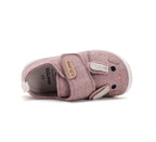 D.D.Step pantofi fete Barefoot de interior din panza 20-25 Daisy Pink cu iepuras