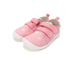 D.D.Step pantofi fete Barefoot de interior din panza 20-25 Strawberry cu stelute