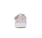 D.D.Step pantofi fete Barefoot de interior din panza 20-31 Dove Grey cu curcubeu