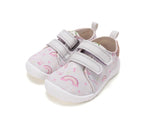 D.D.Step pantofi fete Barefoot de interior din panza 20-31 Dove Grey cu curcubeu