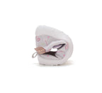 D.D.Step pantofi fete Barefoot de interior din panza 20-31 Dove Grey cu curcubeu