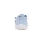 D.D.Step tenisi fete din panza 22-27 Sky Blue cu purecelus roz