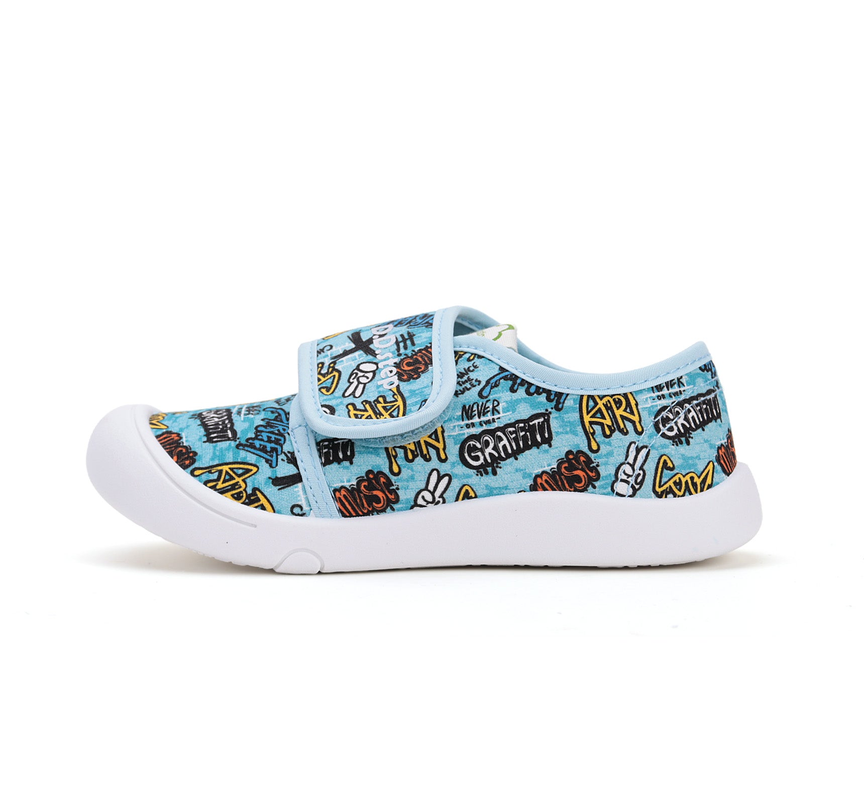 D.D.Step tenisi baieti din panza 22-27 Bermuda Blue Graffiti Imagine secundară a produsului