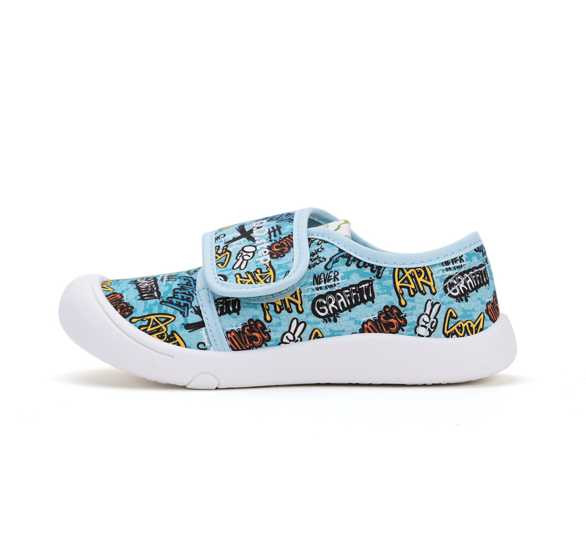 D.D.Step tenisi baieti din panza 22-27 Bermuda Blue Graffiti