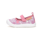 D.D.Step tenisi fete decupati din panza 28-33 Daisy Pink Skate