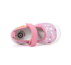 D.D.Step tenisi fete decupati din panza 28-33 Daisy Pink Skate