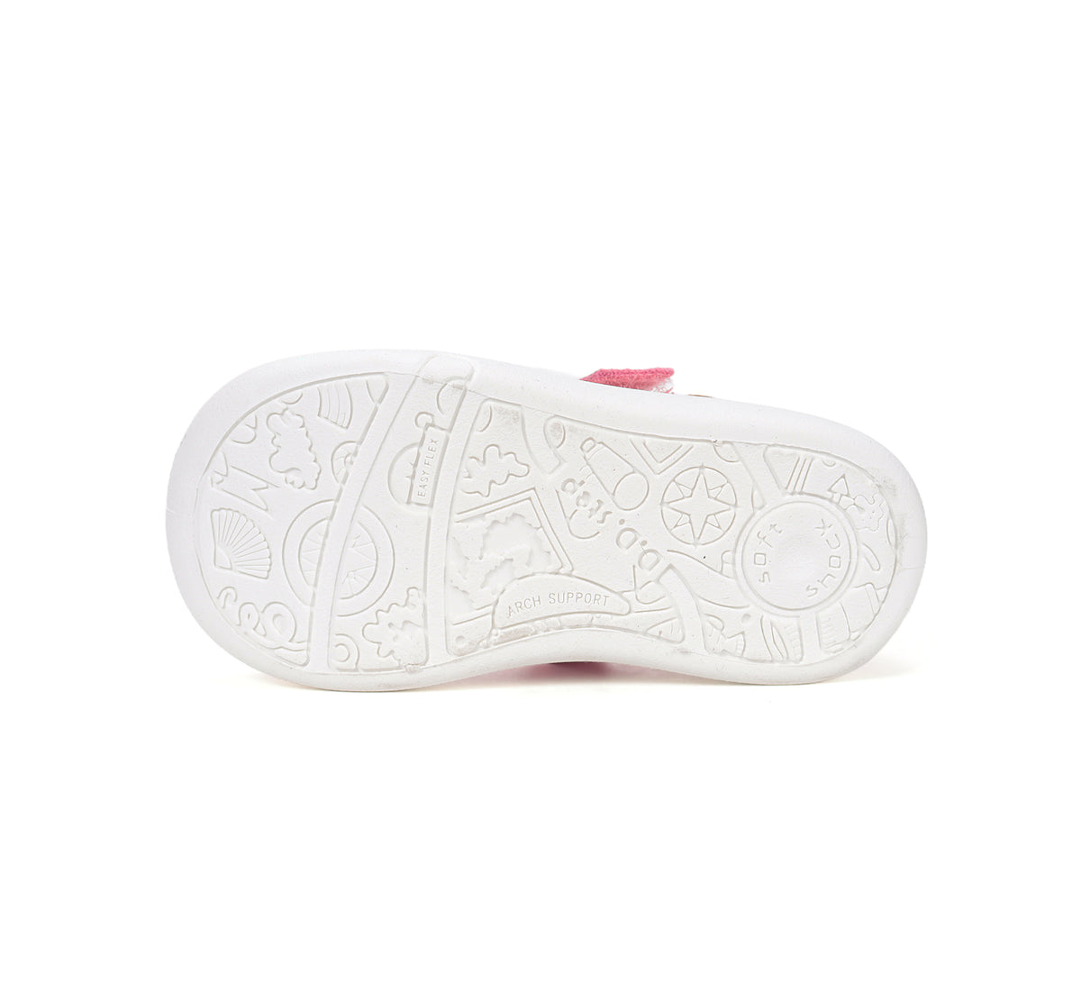 D.D.Step tenisi fete decupati din panza 28-33 Daisy Pink Skate