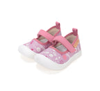D.D.Step tenisi fete decupati din panza 28-33 Daisy Pink Skate