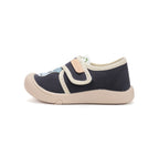 D.D.Step tenisi baieti din panza 22-27 Royal Blue cu Hippo