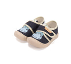 D.D.Step tenisi baieti din panza 22-27 Royal Blue cu Hippo