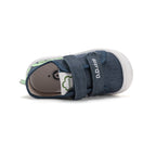 D.D.Step tenisi baieti din panza SUN REACTIVE 22-33 Royal Blue cu dino