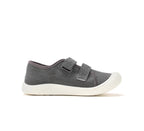 D.D.Step tenisi baieti din panza SUN REACTIVE 22-33 Marine Grey cu dino