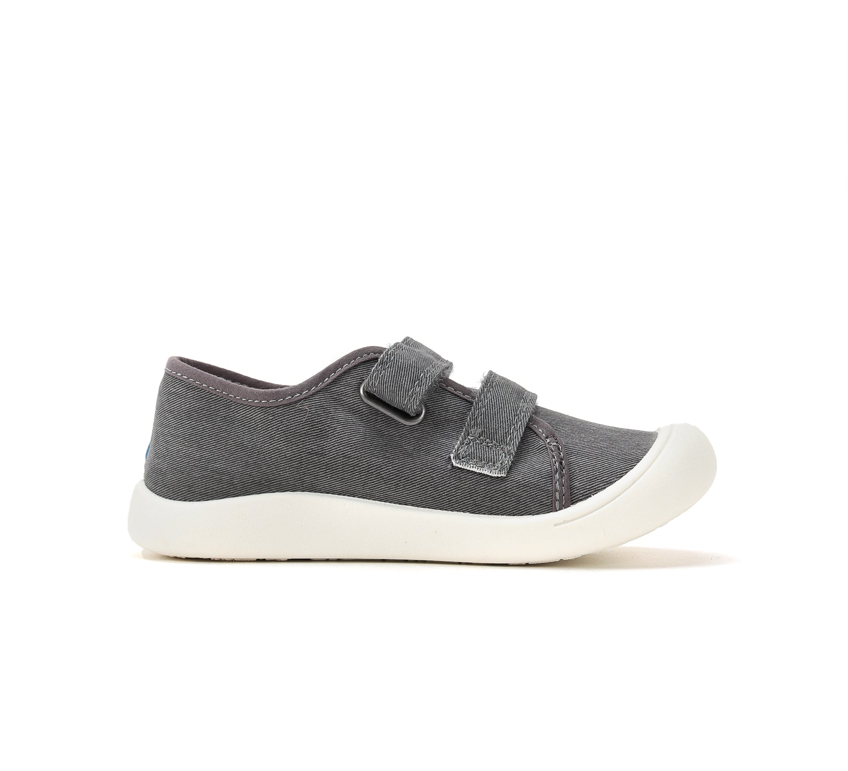 D.D.Step tenisi baieti din panza SUN REACTIVE 22-33 Marine Grey cu dino